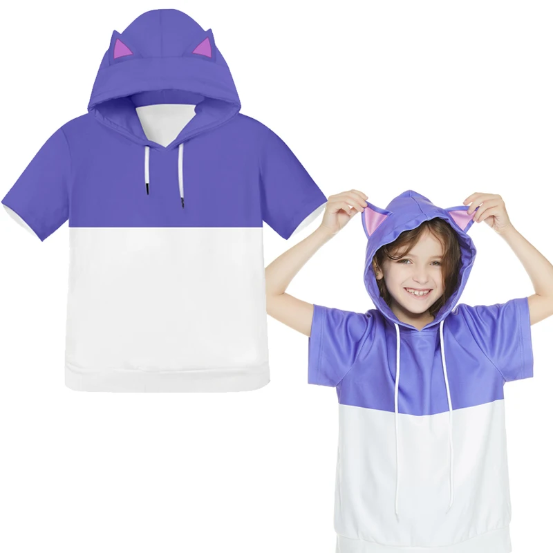 Футболка с капюшоном Luz Noceda, косплей, с рисунком совы, для детей, для ролевых игр, с 3D принтом, с коротким рукавом, повседневные рубашки 
Футболка с капюшоном Luz Noceda, косплей, с рисунком совы, для детей, для ролевых игр, с 3D принтом, с коротким рукавом, повседневные рубашки