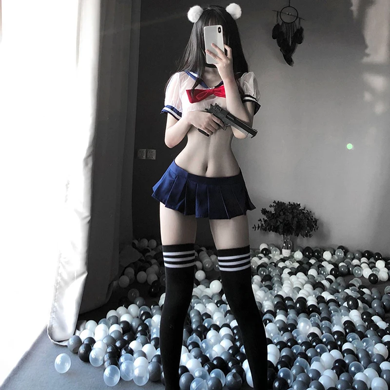 Sexy Woman Clothes Lingerie Cute Girl Cosplay Underwear Set Costumes Student Sailor Uniform Sleepwear
Sexy Woman Clothes Lingerie Cute Girl Cosplay Underwear Set Costumes Student Sailor Uniform Sleepwear