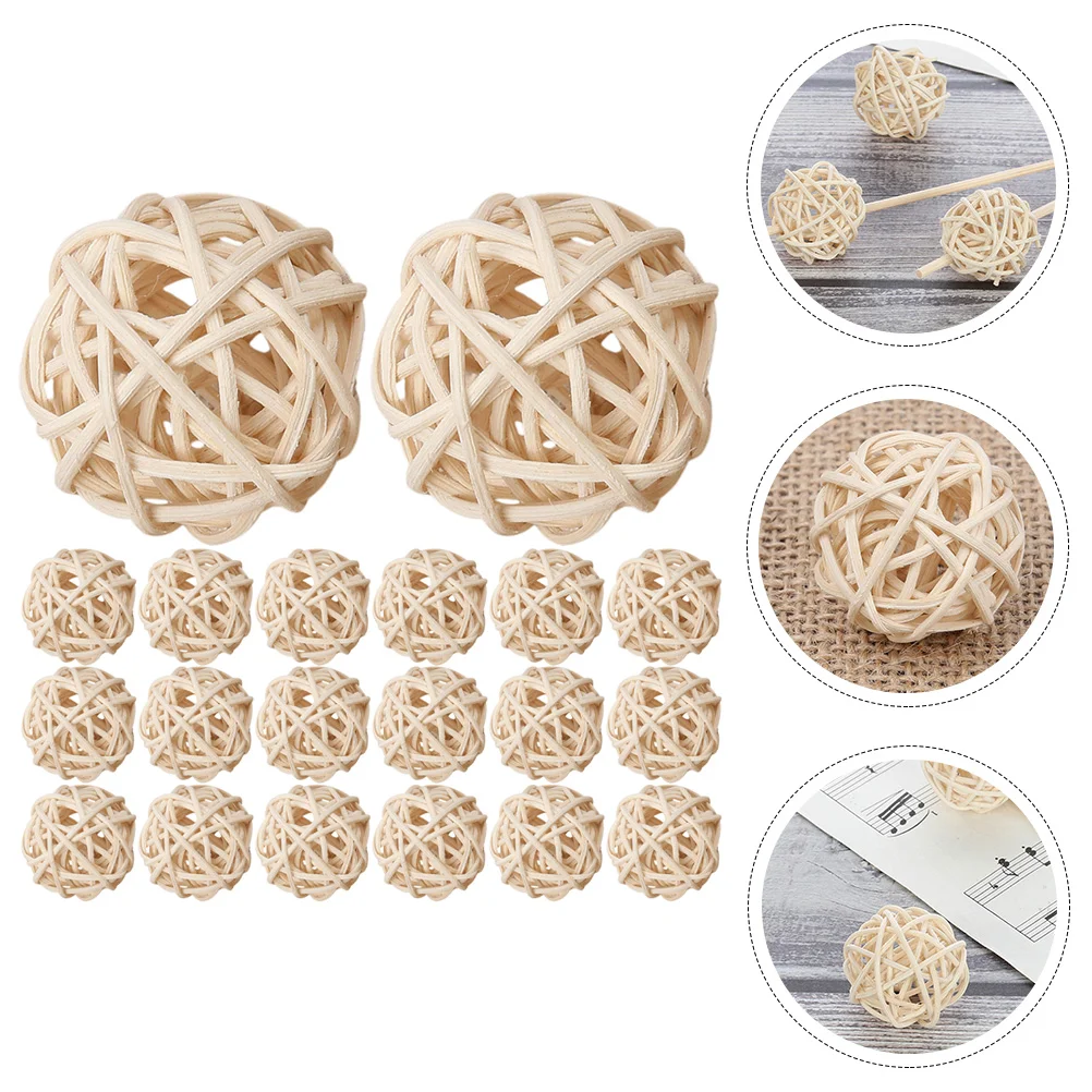 20 Pcs Beige Decor Decorative Rattan Balls Natural Sphere Orbs Vase Fillers Rattan Decoration Decorative Balls Bowl Centerpiece
20 Pcs Beige Decor Decorative Rattan Balls Natural Sphere Orbs Vase Fillers Rattan Decoration Decorative Balls Bowl Centerpiece