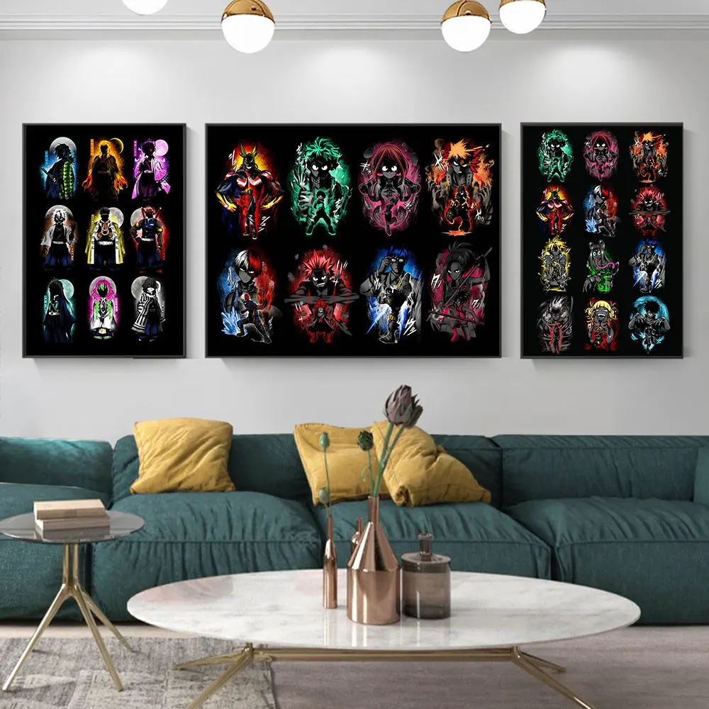 Canvas Painting Poster Demon Slayer Decor Japanese Anime Abstract Figures My Hero Academia Wall Art for Living Room Mural Gifts
Canvas Painting Poster Demon Slayer Decor Japanese Anime Abstract Figures My Hero Academia Wall Art for Living Room Mural Gifts