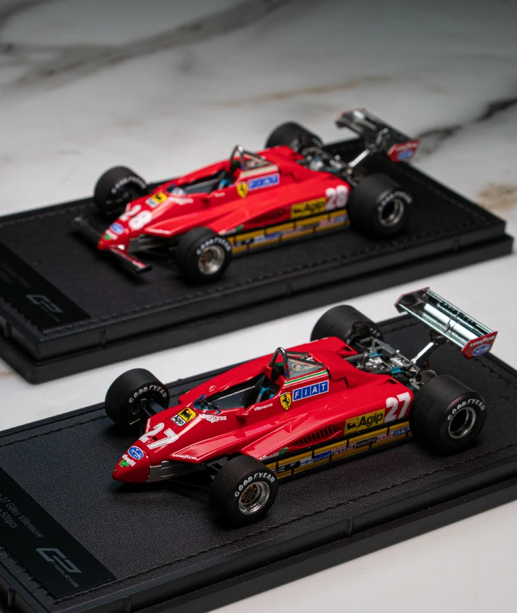 TopMarques 1:43 F1 Ferrari 126 C2 1982 27-Gilles Villeneuve/28-Didier Pironi Limited Edition Resin Metal Static Car Model Toy
TopMarques 1:43 F1 Ferrari 126 C2 1982 27-Gilles Villeneuve/28-Didier Pironi Limited Edition Resin Metal Static Car Model Toy