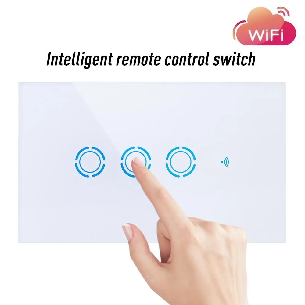 Американский стандарт, 1/2/3 кнопочный умный Wi-Fi переключатель, сенсорный выключатель, настенный выключатель, стеклянная Хрустальная сенсорная панель, работает с Amazon Alexa
Американский стандарт, 1/2/3 кнопочный умный Wi-Fi переключатель, сенсорный выключатель, настенный выключатель, стеклянная Хрустальная сенсорная панель, работает с Amazon Alexa