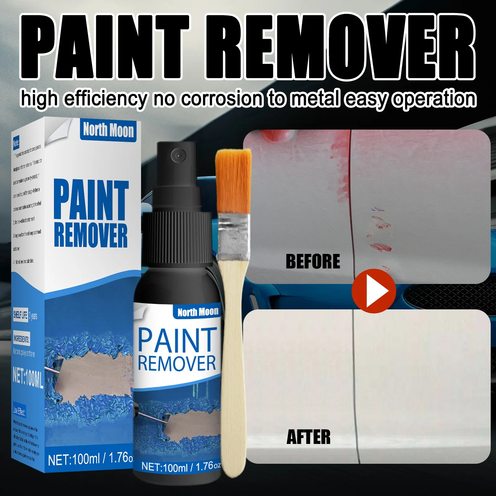 50ml/100ml Cleaner Spray Remove Automobiles Motorcycles Brush Fast Automobiles Metal Fast & Effective Paint Strong Rust Paint
50ml/100ml Cleaner Spray Remove Automobiles Motorcycles Brush Fast Automobiles Metal Fast & Effective Paint Strong Rust Paint