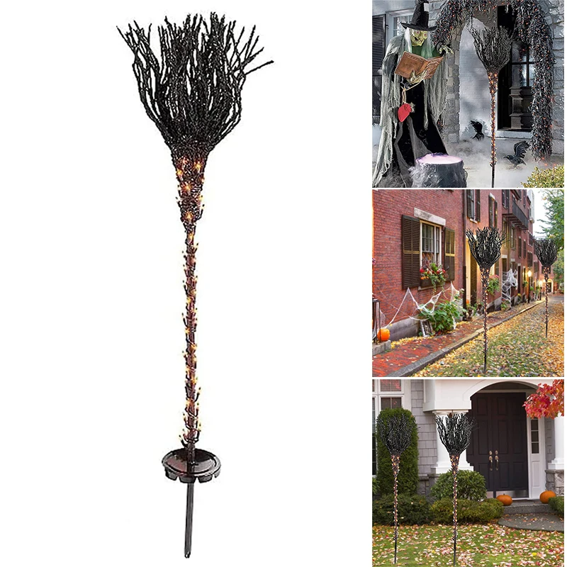 Pre-Lit Broomstick Luminous Halloween Witch Broom Creative Party Props for Outdoor Garden Courtyard Decoration
Pre-Lit Broomstick Luminous Halloween Witch Broom Creative Party Props for Outdoor Garden Courtyard Decoration