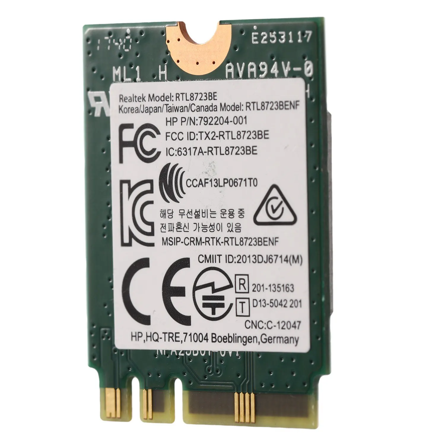 Wireless Adapter for Realtek RTL8723BE 802.11N WiFi Card Bluetooth 4.0 NGFF Card SPS 843338-001 300Mbps
Wireless Adapter for Realtek RTL8723BE 802.11N WiFi Card Bluetooth 4.0 NGFF Card SPS 843338-001 300Mbps