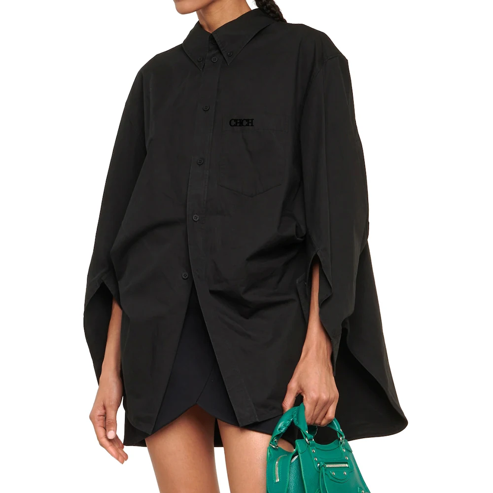 Fashion Luxury Design Women's Solid Shirt Blouse Embroidery Letters Casual Shirts Full Sleeve Comfort Cotton X-long Shirt
Fashion Luxury Design Women's Solid Shirt Blouse Embroidery Letters Casual Shirts Full Sleeve Comfort Cotton X-long Shirt