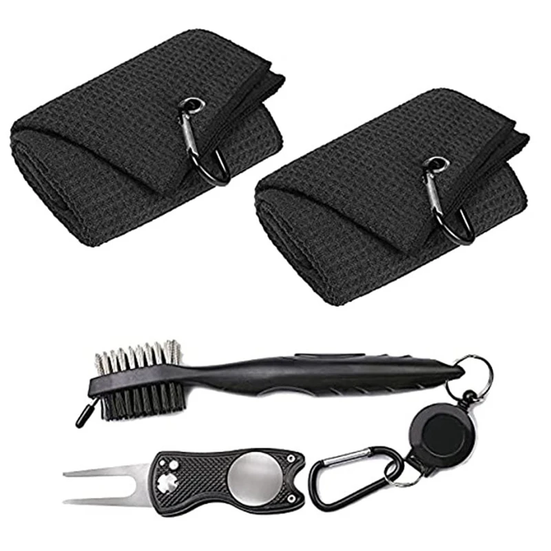 Golf Towel Set Microfiber 16X24 Inch Tri-Fold Golf Towel With Carabiner Groove Cleaning Brush Golf Sketch Tool 
Golf Towel Set Microfiber 16X24 Inch Tri-Fold Golf Towel With Carabiner Groove Cleaning Brush Golf Sketch Tool