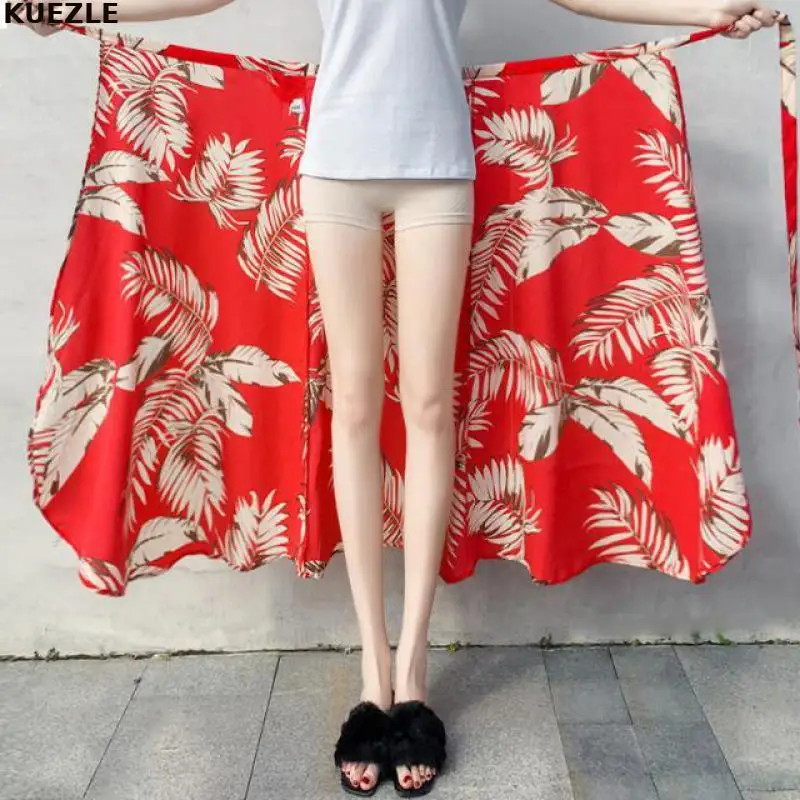 Ruffle Wide Leg Loose Summer Women Sexy Lace Up Skirts Fashion High Waist Ruffles Slim Long Wrap Skirt Ladies Beach Clothing
Ruffle Wide Leg Loose Summer Women Sexy Lace Up Skirts Fashion High Waist Ruffles Slim Long Wrap Skirt Ladies Beach Clothing