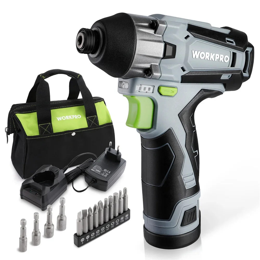WORKPRO 12В беспроводной аккумуляторный шуруповерт
WORKPRO 12В беспроводной аккумуляторный шуруповерт