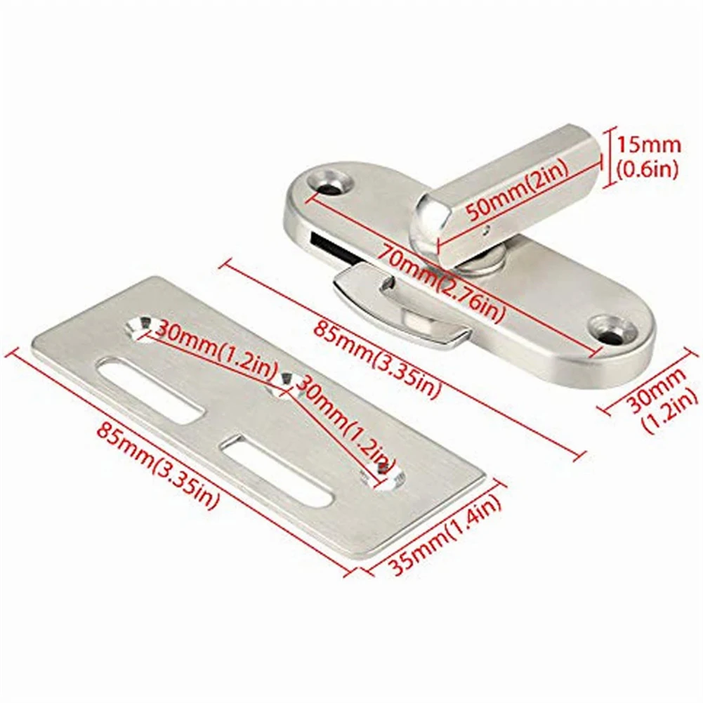 Hasp Latch Lock 304 Stainless Steel Anti-theft 90° Gate Latches Door Single Track Sliding Door&Window Hook Lock Home Hardware
Hasp Latch Lock 304 Stainless Steel Anti-theft 90° Gate Latches Door Single Track Sliding Door&Window Hook Lock Home Hardware