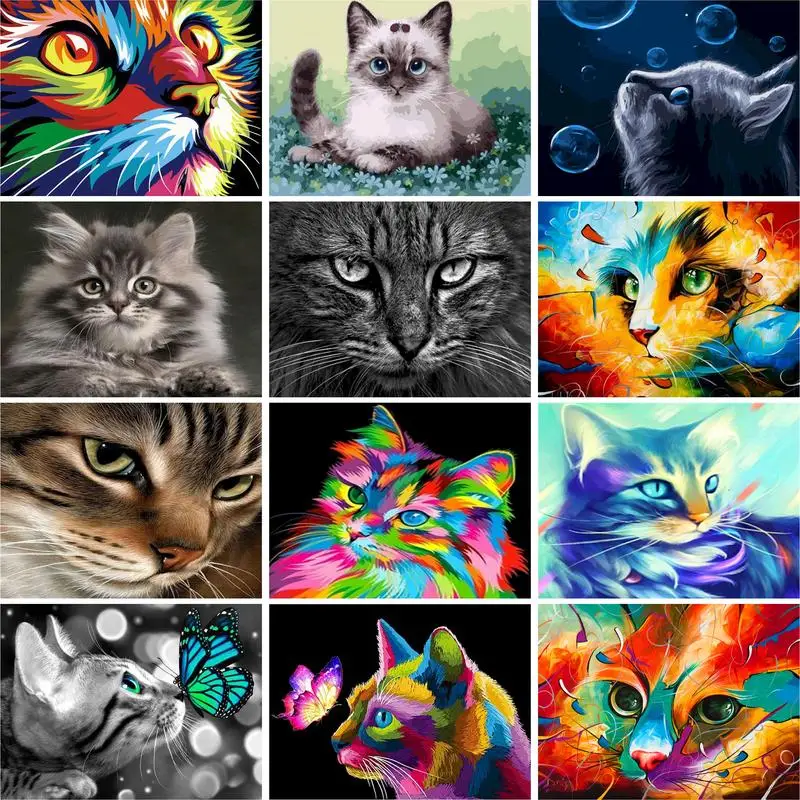 GATYZTORY Diy Pictures By Numbers Kits For Adults Children Handpainted Colorful Cat With Butterfly Oil Painting By Number
GATYZTORY Diy Pictures By Numbers Kits For Adults Children Handpainted Colorful Cat With Butterfly Oil Painting By Number