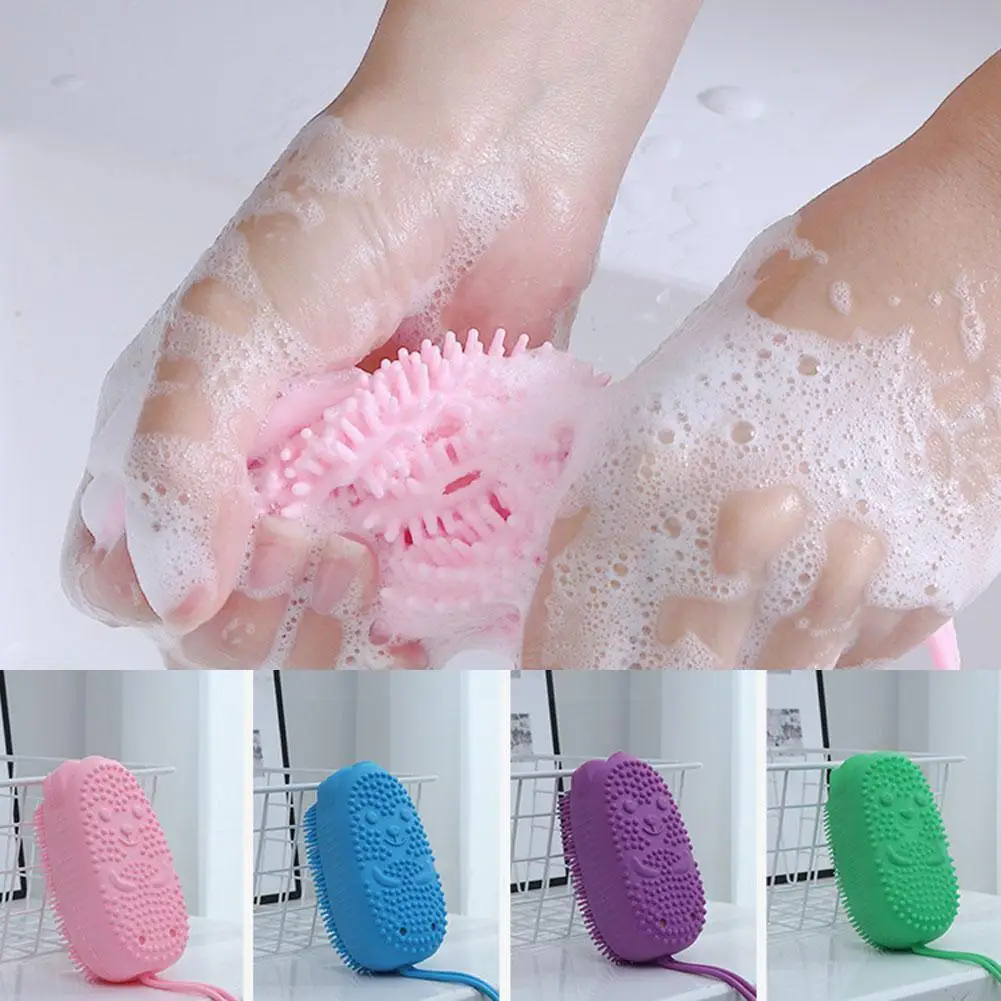 Silicone Body Scrubber Shower Exfoliating Scrub Sponge Double Pad Massager Brush Sided Skin Bath Cleaning Bathroom Accessor N0i9
Silicone Body Scrubber Shower Exfoliating Scrub Sponge Double Pad Massager Brush Sided Skin Bath Cleaning Bathroom Accessor N0i9