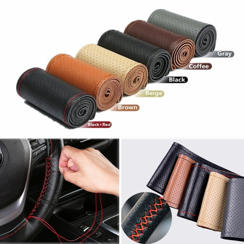 38cm DIY Steering Wheel Cover Soft Steering Wheel Covers With Needles Steering-wheel Car Covers Thread Auto Car Accessories
38cm DIY Steering Wheel Cover Soft Steering Wheel Covers With Needles Steering-wheel Car Covers Thread Auto Car Accessories