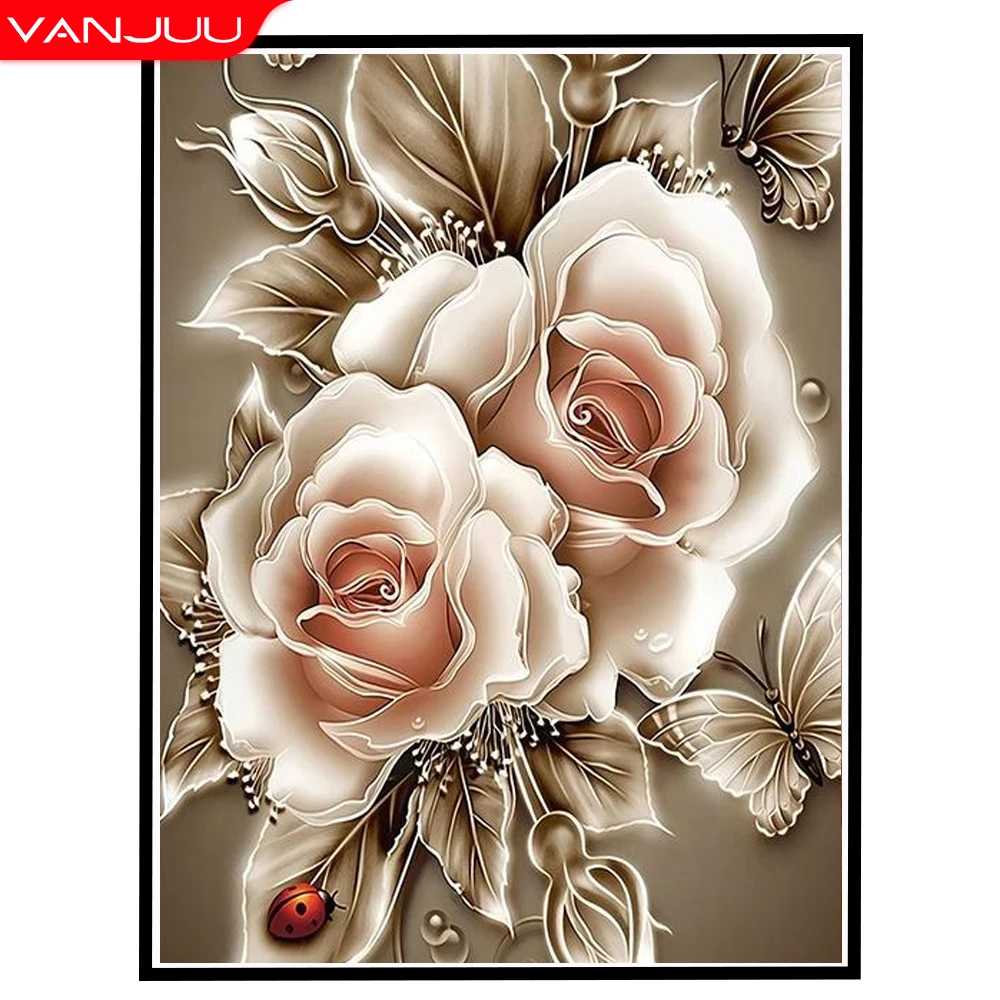 5D Diamond Painting DIY Flower Diamond Mosaic Full Round Drill Cross Stitch Embroidery Kit Home Decorative
5D Diamond Painting DIY Flower Diamond Mosaic Full Round Drill Cross Stitch Embroidery Kit Home Decorative
