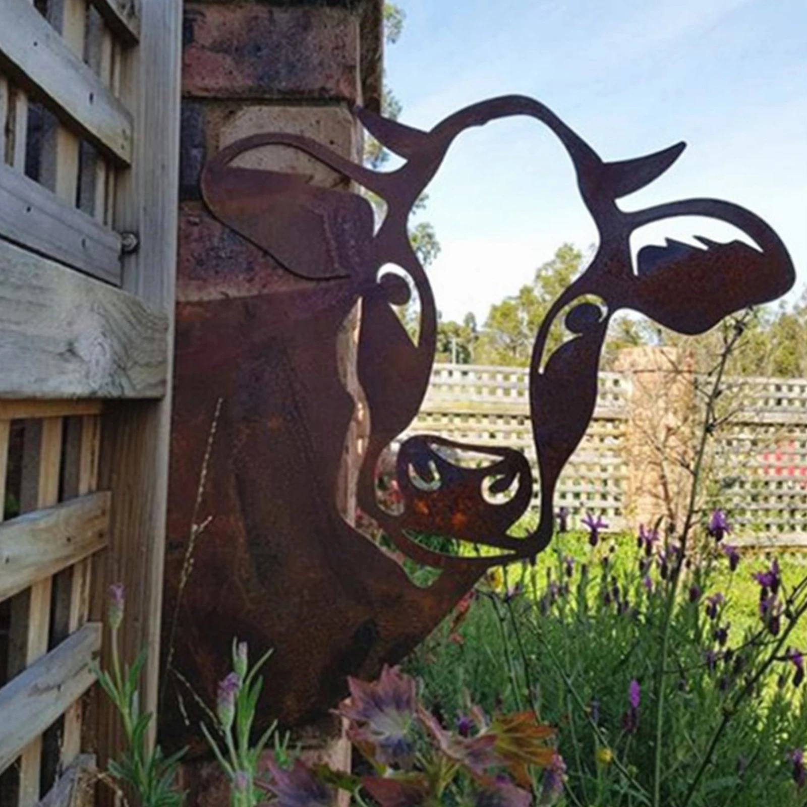Metal Iron Cow/Sheep Silhouette Garden Home Wall Art Sculpture Rusty Animal Scout Stakes Metal Decorative Silhouette Statue
Metal Iron Cow/Sheep Silhouette Garden Home Wall Art Sculpture Rusty Animal Scout Stakes Metal Decorative Silhouette Statue