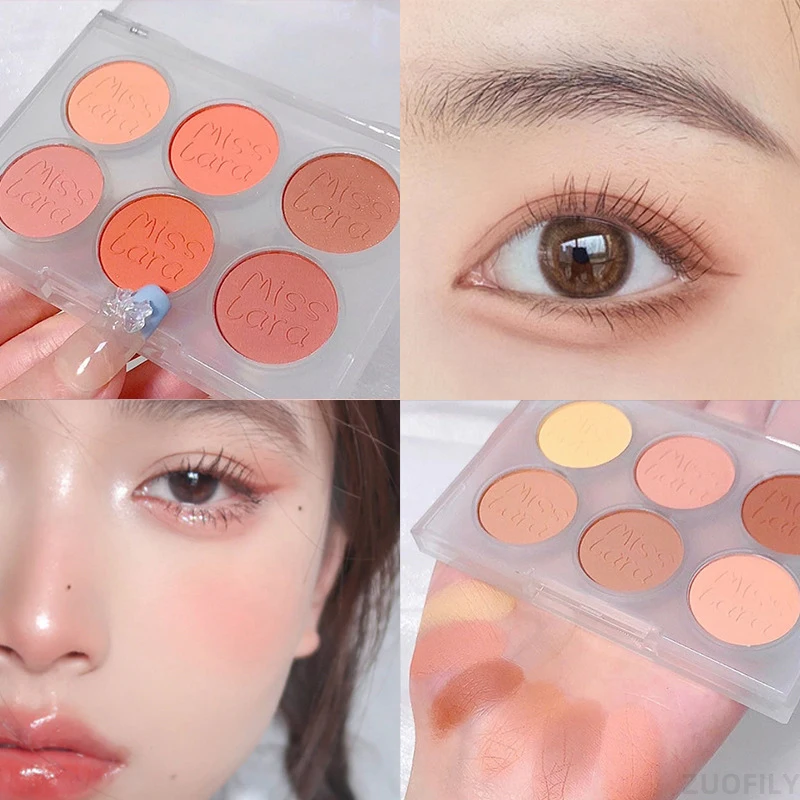 MISS LARA 6-Color Blush Makeup Palette Long-lasting Matte Pearl Blusher Waterproof Mineral Power Cheek Cream Pink Blush Cosmetic
MISS LARA 6-Color Blush Makeup Palette Long-lasting Matte Pearl Blusher Waterproof Mineral Power Cheek Cream Pink Blush Cosmetic