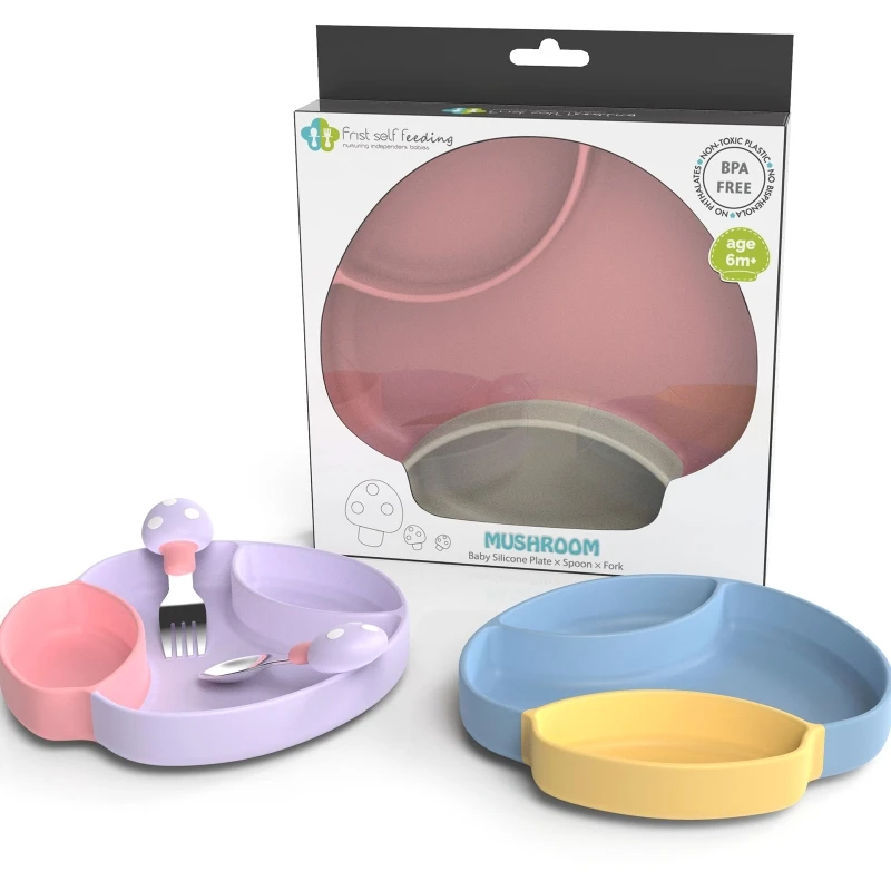 Baby Mushroom Suction Bowl Divided Dinner Plate Infants Learning Feeding Dish
Baby Mushroom Suction Bowl Divided Dinner Plate Infants Learning Feeding Dish