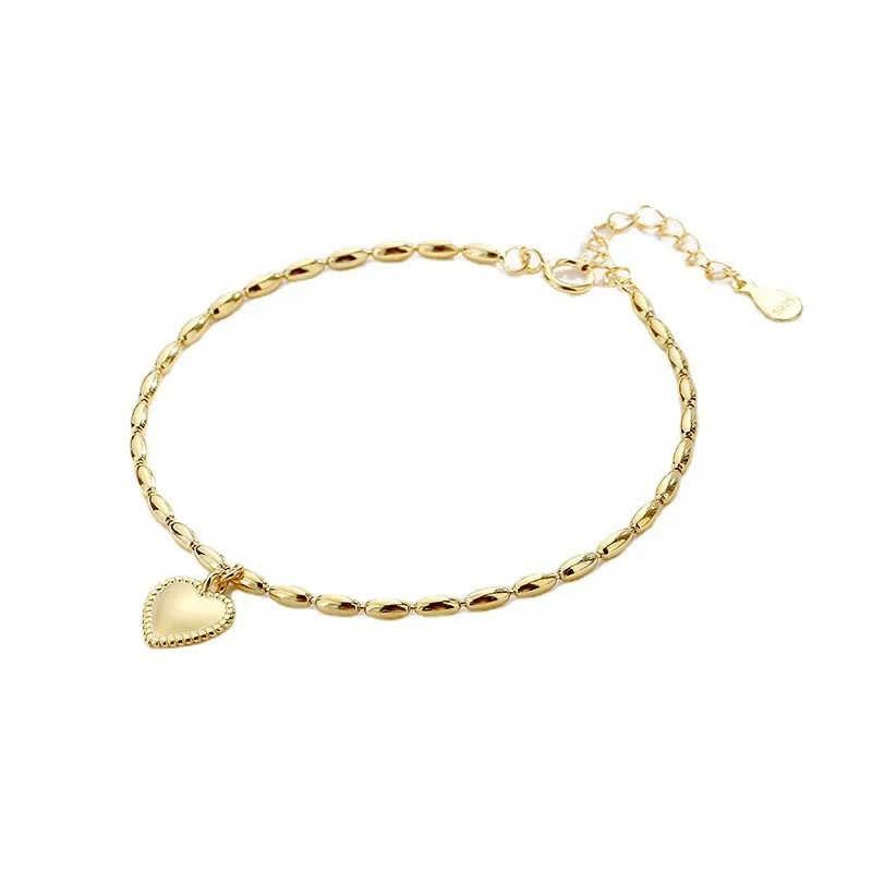 Heart Sterling Silver 925 Charm Bracelet Rosary K Gold Chain Jewelry Ladies Trending Girlfriends Gift Fashion Women'S Accessory
Heart Sterling Silver 925 Charm Bracelet Rosary K Gold Chain Jewelry Ladies Trending Girlfriends Gift Fashion Women'S Accessory