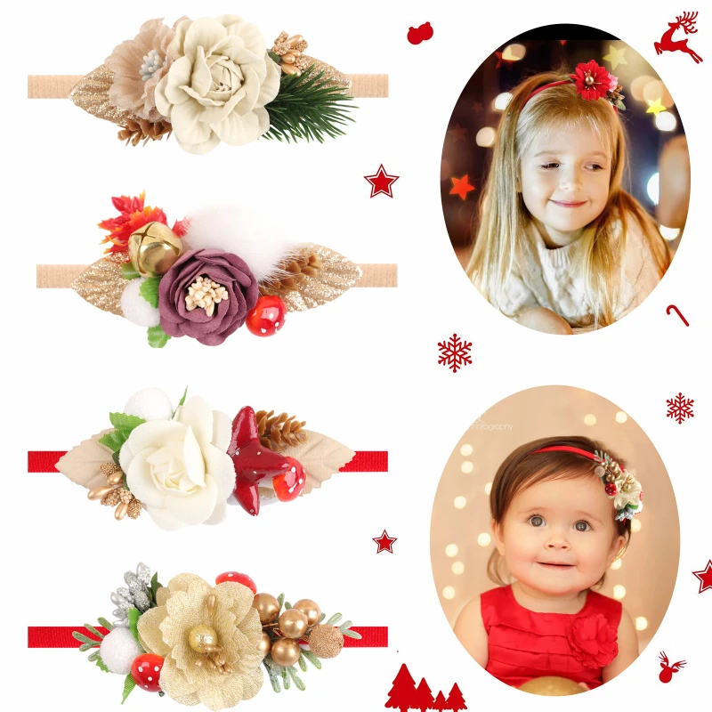 Christmas Floral Headband For Baby Girl Nylon Elastic Hair Tie Newborn Hairband Festival Hair Rope Pearl Flower Hair Accessories
Christmas Floral Headband For Baby Girl Nylon Elastic Hair Tie Newborn Hairband Festival Hair Rope Pearl Flower Hair Accessories