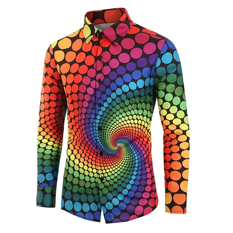 Luxury men's shirts oversized casual shirts colored polka dots 3D printed long sleeve shirts men's clothing club cardigan shirts
Luxury men's shirts oversized casual shirts colored polka dots 3D printed long sleeve shirts men's clothing club cardigan shirts