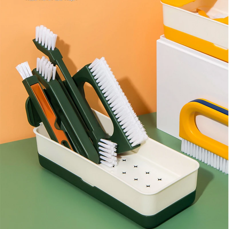 4 Щетки для кухонной чистки с коробкой, эргономичная ручка, щетки для глубокой чистки с отверстием для подвешивания, щетка для зазора 
4 Щетки для кухонной чистки с коробкой, эргономичная ручка, щетки для глубокой чистки с отверстием для подвешивания, щетка для зазора