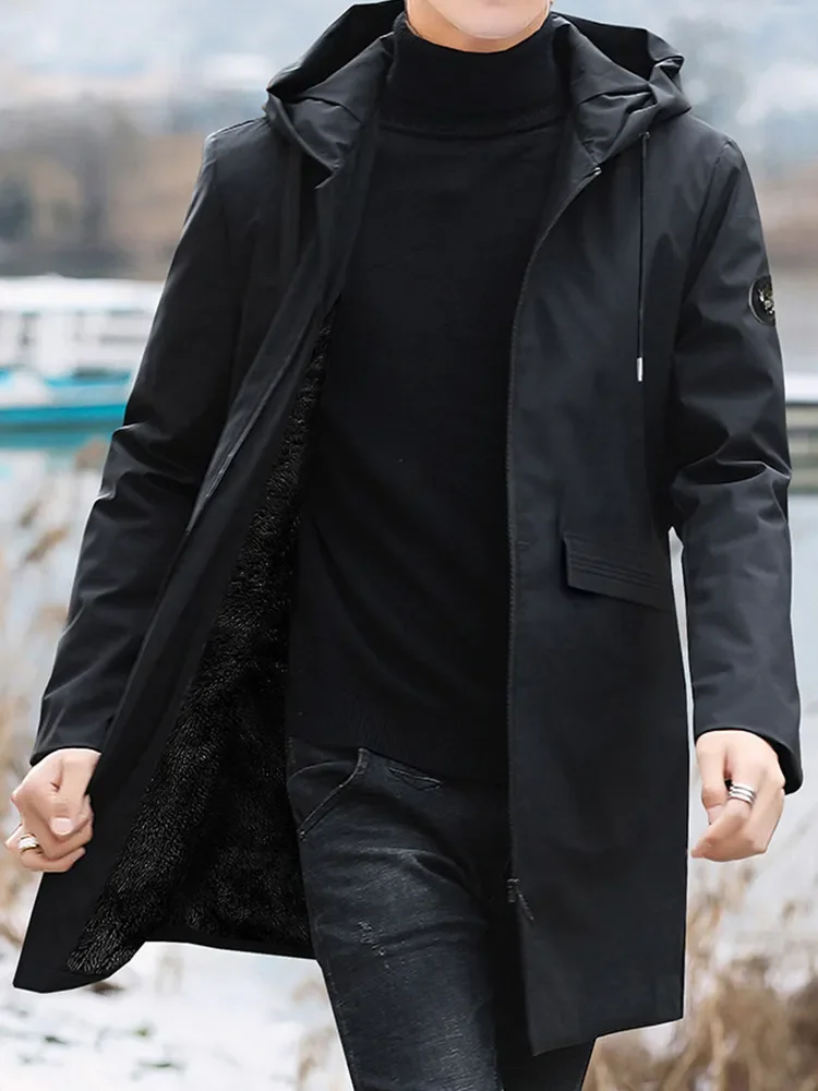 Мужская зимняя теплая куртка размера плюс, флисовая парка, пальто, новинка 2021, черная ветровка с капюшоном, верхняя одежда, флисовая куртка, ... 
Мужская зимняя теплая куртка размера плюс, флисовая парка, пальто, новинка 2021, черная ветровка с капюшоном, верхняя одежда, флисовая куртка, ...