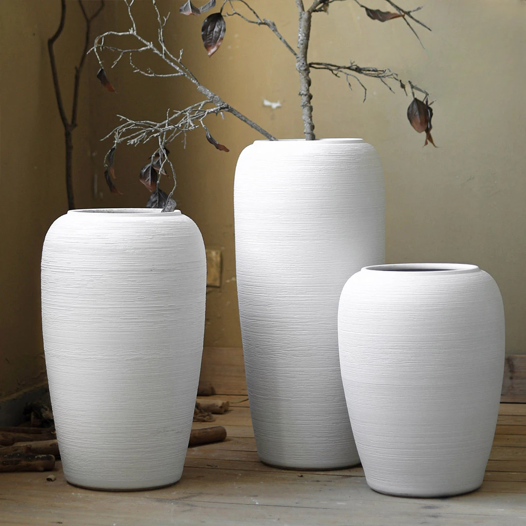 The product can be customized.Floor to floor ceramic large vase, simple white series, living room with dry flower inserts
The product can be customized.Floor to floor ceramic large vase, simple white series, living room with dry flower inserts