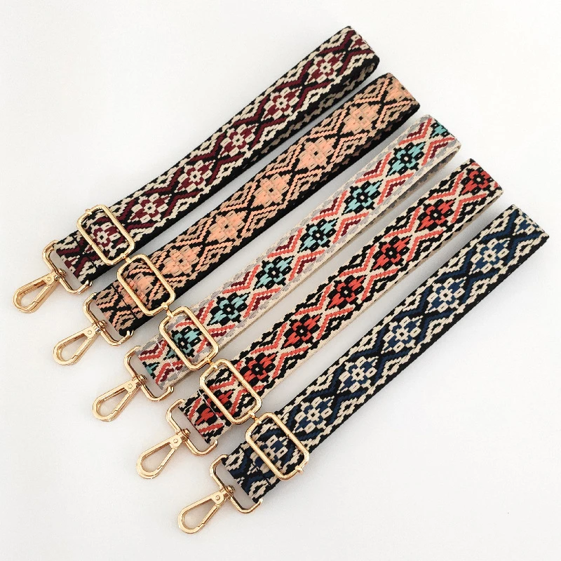 80-130cm Ethnic Style Wide Shoulder Strap Jacquard Bag Accessories Adjustable Women's Crossbody HandBag Replacement Straps
80-130cm Ethnic Style Wide Shoulder Strap Jacquard Bag Accessories Adjustable Women's Crossbody HandBag Replacement Straps