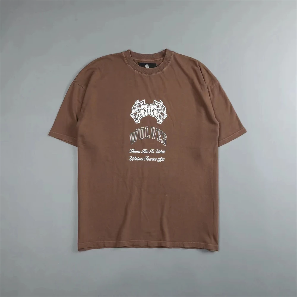 Футболка мужская хлопковая с коротким рукавом и принтом «волки»
Футболка мужская хлопковая с коротким рукавом и принтом «волки»