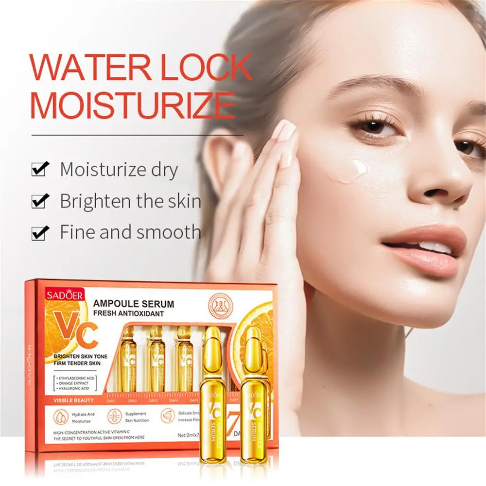 Hyaluronic Face Serum Acid Ampoule Hydrating Vitamin C Essence Anti-aging Firming Skin Rejuvenating Facial Brightening Essence
Hyaluronic Face Serum Acid Ampoule Hydrating Vitamin C Essence Anti-aging Firming Skin Rejuvenating Facial Brightening Essence