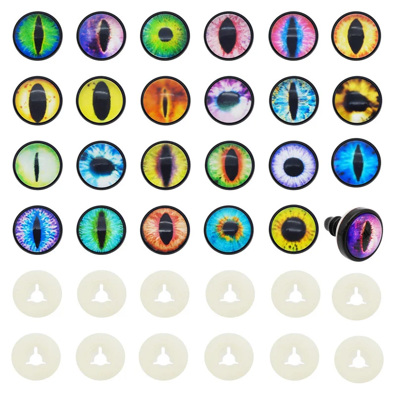 10 Pairs Glass Animal Dragon Lizard Cat Safety Eyes Plastic Buttons With Washer For Toy Puppet Plush Craft Doll Making Accessory
10 Pairs Glass Animal Dragon Lizard Cat Safety Eyes Plastic Buttons With Washer For Toy Puppet Plush Craft Doll Making Accessory
