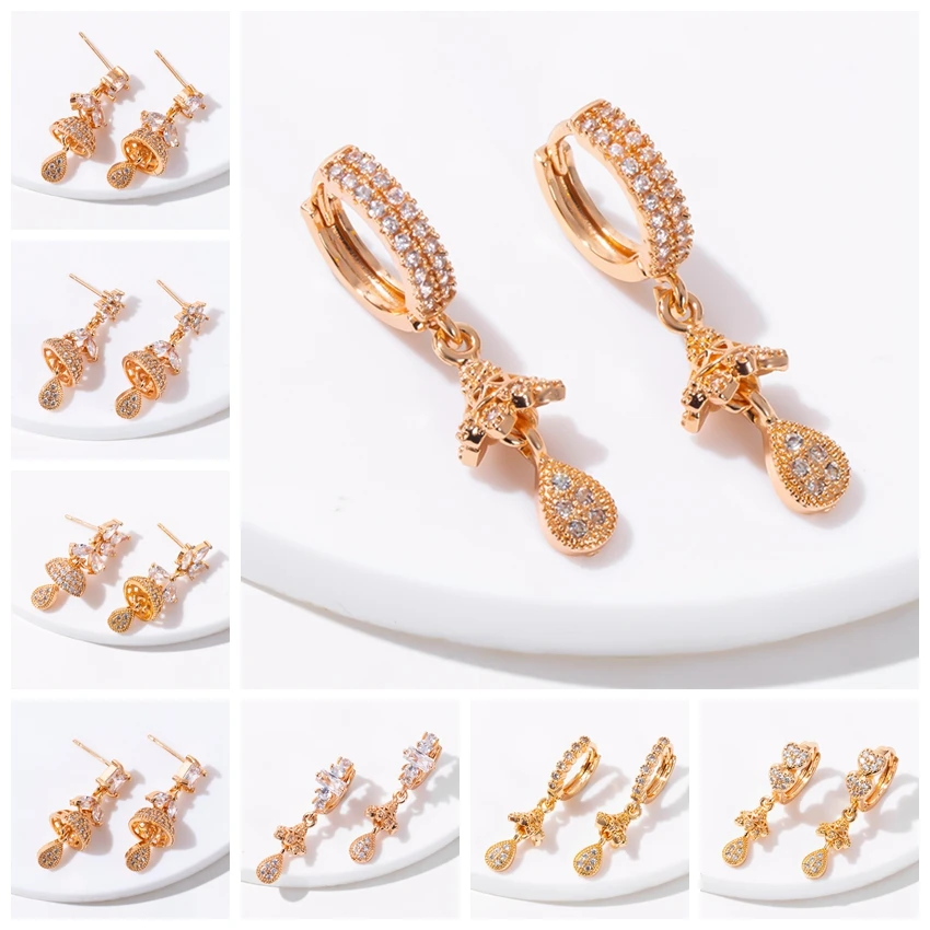 Female Luxury Crystal Dangle Earrings for Women Vintage Party Wedding Jewelry Pave CZ Drop Earrings Hoops Fashion Gifts
Female Luxury Crystal Dangle Earrings for Women Vintage Party Wedding Jewelry Pave CZ Drop Earrings Hoops Fashion Gifts