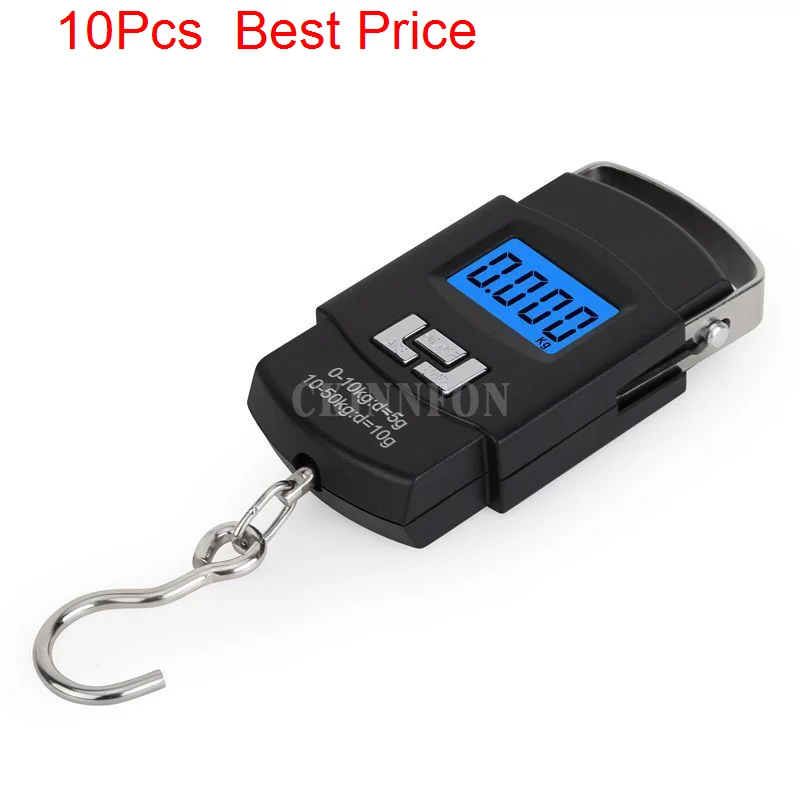 10Pcs/lot 50Kg/10g Portable Hanging Scale Pocket Digital Scales Electronic Weights Mini Spring Balance For Luggage Suitcase
10Pcs/lot 50Kg/10g Portable Hanging Scale Pocket Digital Scales Electronic Weights Mini Spring Balance For Luggage Suitcase
