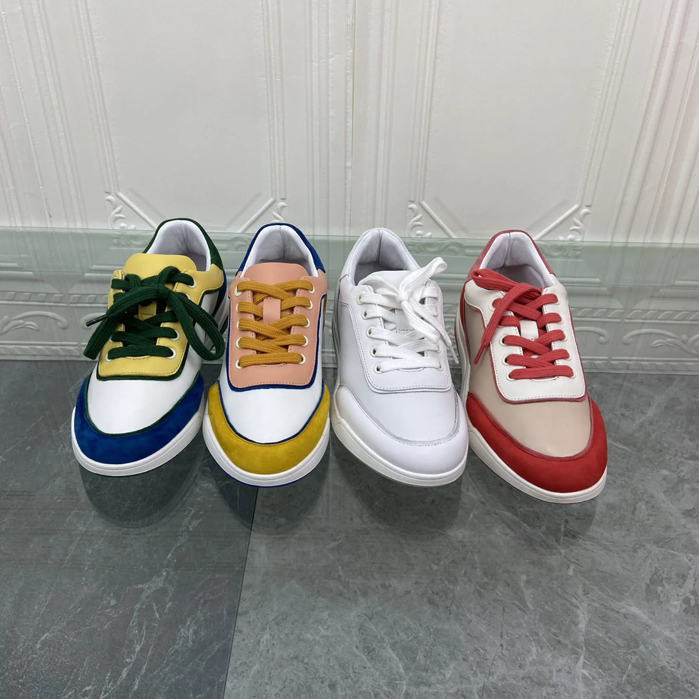 Casual Flats New Round Toe Women Flats Lace-Up Women Shoes Mixed Colors Shoes Woman Hot Genuine Leather Comfort Flats Woman
Casual Flats New Round Toe Women Flats Lace-Up Women Shoes Mixed Colors Shoes Woman Hot Genuine Leather Comfort Flats Woman