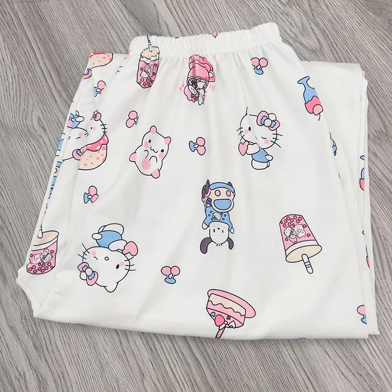 Sanrio Kawaii Anime Hellokitty Trousers Kuromi Pachocco Loose Home Pants Summer Cartoon Straight Casual Can Wear Pajama Pants
Sanrio Kawaii Anime Hellokitty Trousers Kuromi Pachocco Loose Home Pants Summer Cartoon Straight Casual Can Wear Pajama Pants
