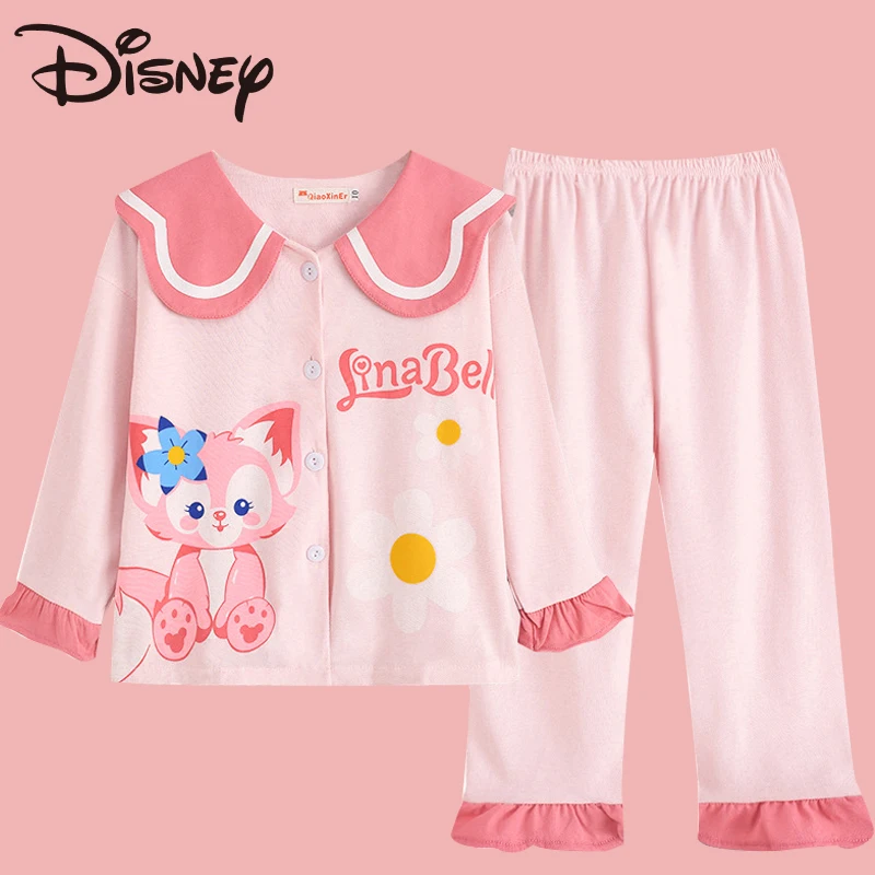 Cartoon Long Sleeved Cotton Pajamas Set Girl Spring Autumn New Lapel Cardigan Sleepwear Soft Breathable Warm Casual Home Clothes
Cartoon Long Sleeved Cotton Pajamas Set Girl Spring Autumn New Lapel Cardigan Sleepwear Soft Breathable Warm Casual Home Clothes