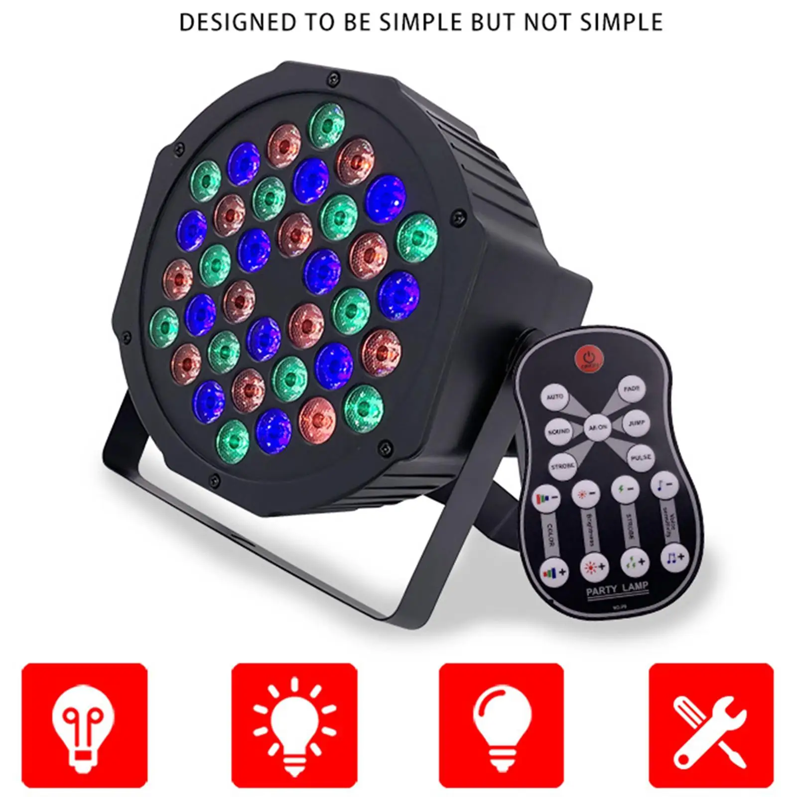 Remote Control Stage Lamp Creatve Atmosphere Lamp Decorative Mixing Stage Lighting led Wedding Home Ceremony Indoor Concert
Remote Control Stage Lamp Creatve Atmosphere Lamp Decorative Mixing Stage Lighting led Wedding Home Ceremony Indoor Concert