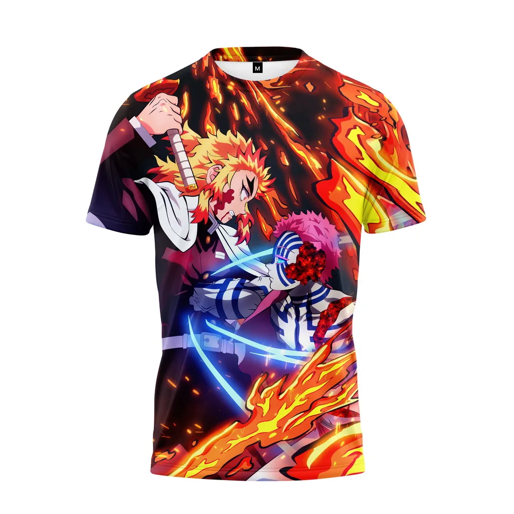 Summer New men's T-shirt Oversized Loose Clothing Super Good-looking Short Sleeve Fashion 3D Animation Ghost Annihilated Blade
Summer New men's T-shirt Oversized Loose Clothing Super Good-looking Short Sleeve Fashion 3D Animation Ghost Annihilated Blade