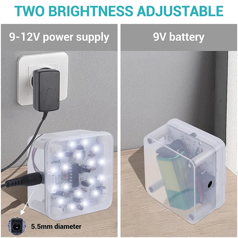 Комплект для ночного освещения «сделай сам», инфракрасная лампа постоянного тока 9-12 В, белый светодисветильник, двойная передача, регулируемый ночсветильник, электронный комплект 
Комплект для ночного освещения «сделай сам», инфракрасная лампа постоянного тока 9-12 В, белый светодисветильник, двойная передача, регулируемый ночсветильник, электронный комплект