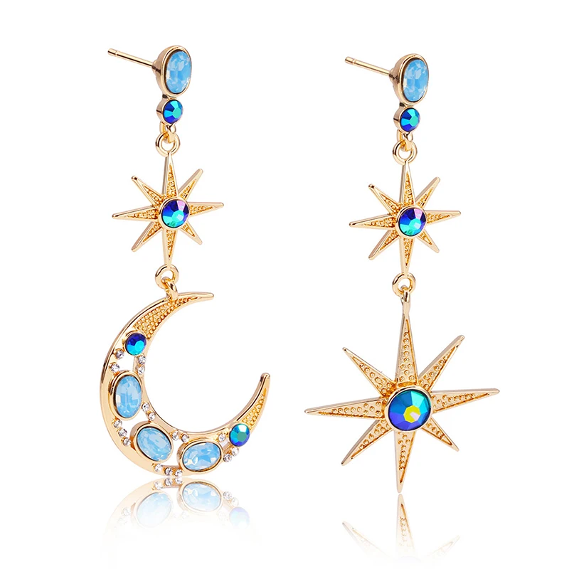 Rimiut Asymmetric Star Moon Stainless Steel Needle Earrings Korean Temperament Retro Super Fairy Retro Earrings party jewelry
Rimiut Asymmetric Star Moon Stainless Steel Needle Earrings Korean Temperament Retro Super Fairy Retro Earrings party jewelry