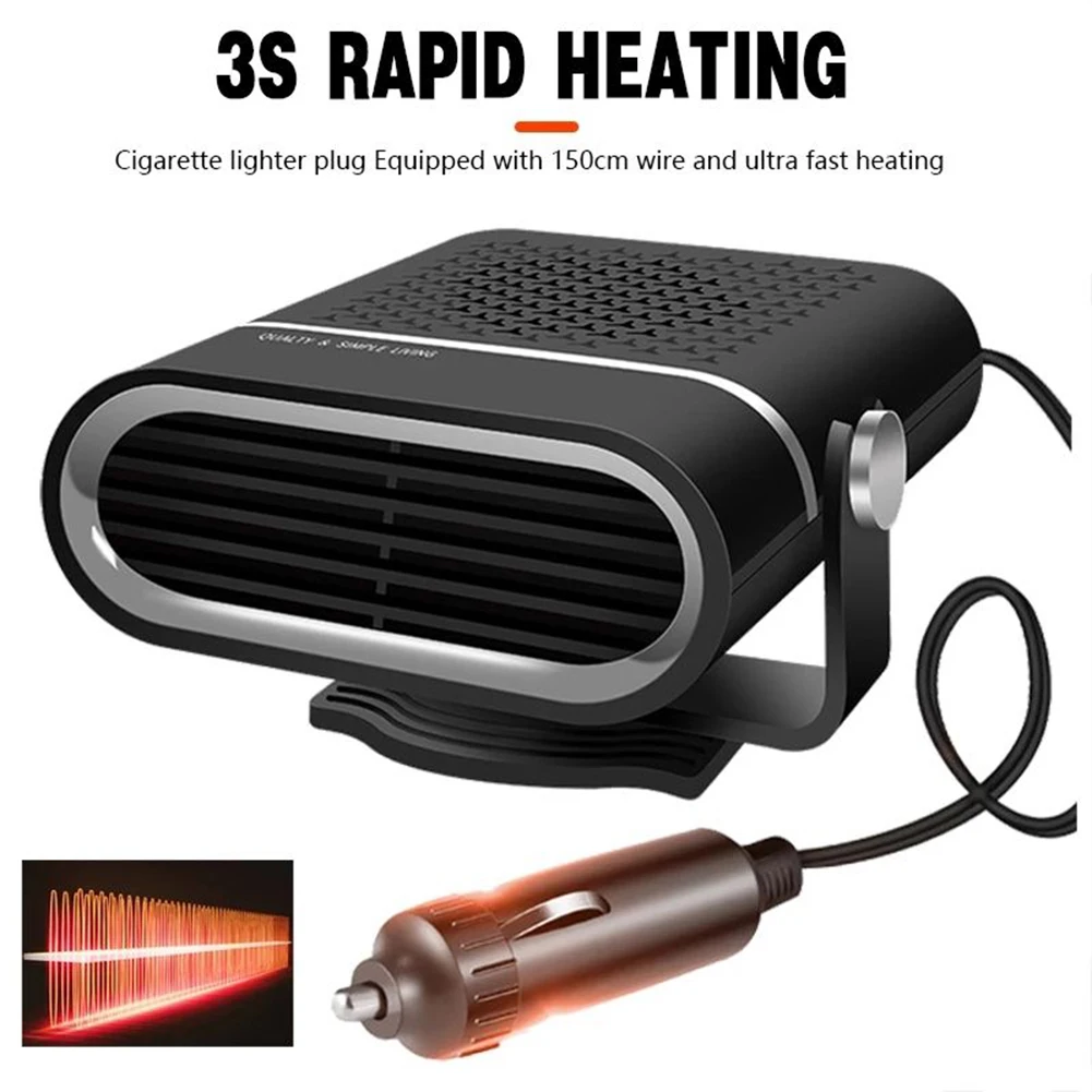 12/24V Car Fan Heater Portable Auto Heater Defroster Demister Heater 360 Degree ABS Heating Fan High Pressure Resistance Accesso
12/24V Car Fan Heater Portable Auto Heater Defroster Demister Heater 360 Degree ABS Heating Fan High Pressure Resistance Accesso