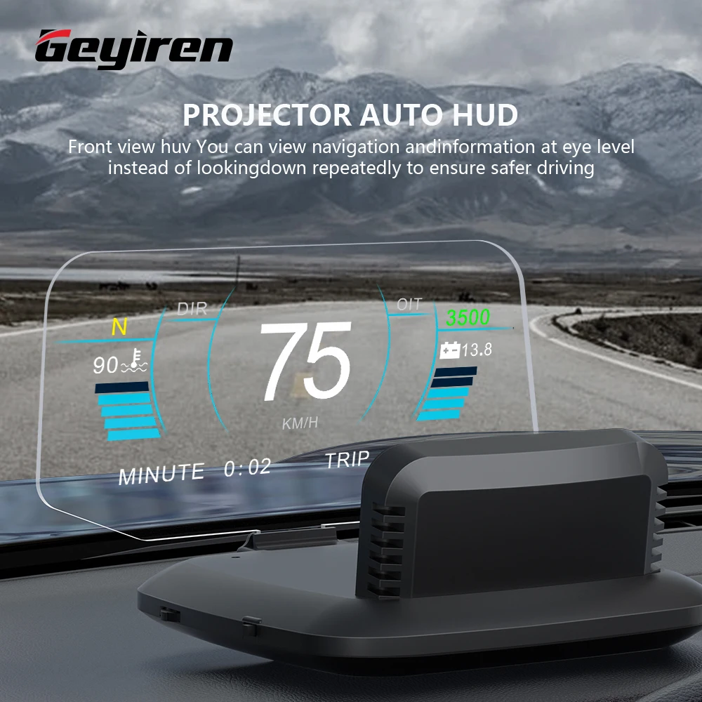 Автомобильный дисплей GEYIREN C1, зеркальная навигационная версия, спидометр, превыПредупреждение скорости, GPS, OBD2
Автомобильный дисплей GEYIREN C1, зеркальная навигационная версия, спидометр, превыПредупреждение скорости, GPS, OBD2