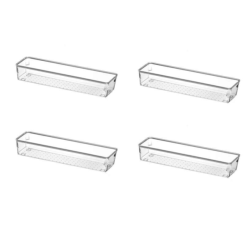 4Pcs Desk Drawer Organizer Clear Drawer Dividers Storage Box Bins Case Trays For Utensil Makeup Groceries Bedroom
4Pcs Desk Drawer Organizer Clear Drawer Dividers Storage Box Bins Case Trays For Utensil Makeup Groceries Bedroom