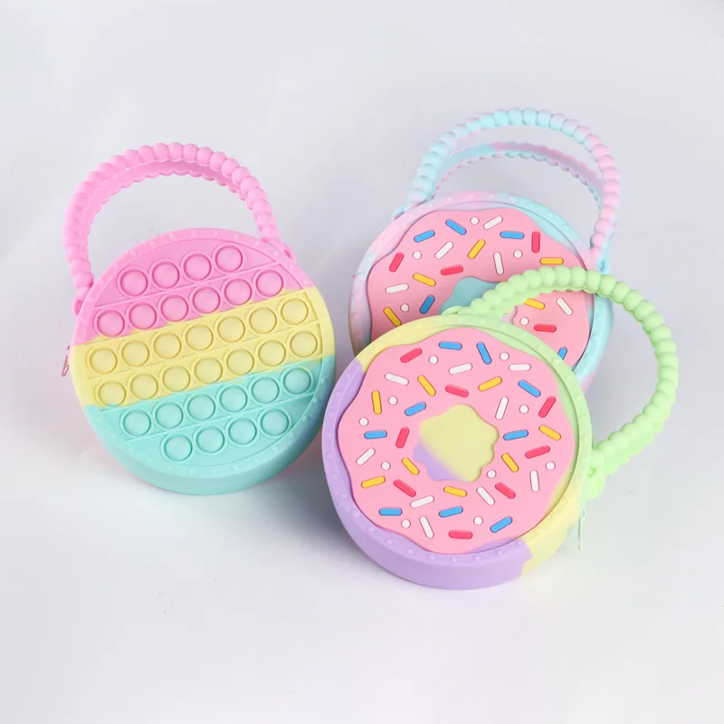Popit Fidget Toys Silicone Bag Push Antistress Bubble Bag Doughnut Circular Bag Kawaii Handbag Coin Pouch Purse for Kids Gift
Popit Fidget Toys Silicone Bag Push Antistress Bubble Bag Doughnut Circular Bag Kawaii Handbag Coin Pouch Purse for Kids Gift