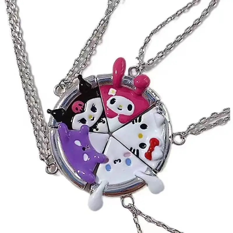 Anime Sanrio Cartoon Hello Kitty Kuromi My Melody Cinnamoroll Necklace Kawaii Cute Magnetic Pizza Lovers Bestie Necklace Pendant
Anime Sanrio Cartoon Hello Kitty Kuromi My Melody Cinnamoroll Necklace Kawaii Cute Magnetic Pizza Lovers Bestie Necklace Pendant