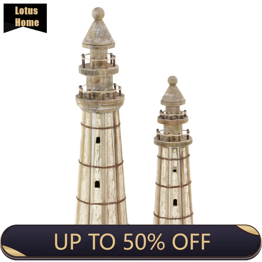 20", 14"H Brown Wood Light House Sculpture, (2 Count) Living Room Decoration Free Shipping
20", 14"H Brown Wood Light House Sculpture, (2 Count) Living Room Decoration Free Shipping