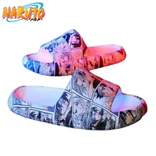 Naruto cartoon animation peripheral kawaii slippers go out home indoor Korean version thick bottom One Piece couple slippers