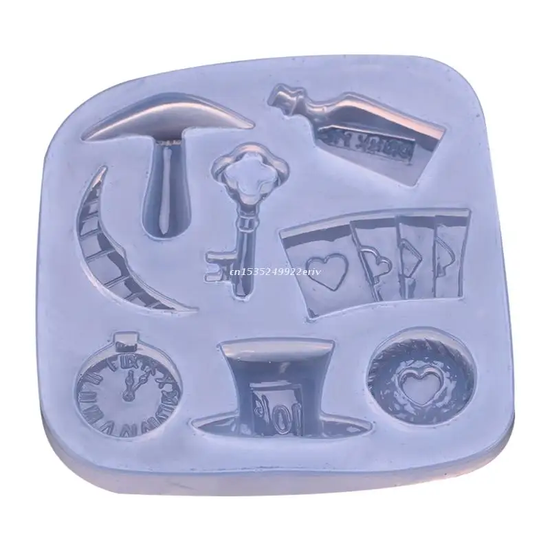 Poker Hat Alarm Clock Key Pendants Epoxy Resin Mold Keychain Silicone Mould DIY Crafts Jewelry Casting Tool Dropship
Poker Hat Alarm Clock Key Pendants Epoxy Resin Mold Keychain Silicone Mould DIY Crafts Jewelry Casting Tool Dropship