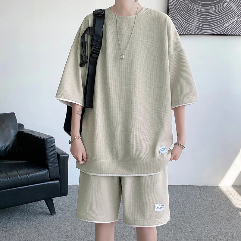 2023 Summer New Solid Shorts Sets Men Casual Two Pieces Short Sleeve T Shirts Short Pants Male Set
2023 Summer New Solid Shorts Sets Men Casual Two Pieces Short Sleeve T Shirts Short Pants Male Set