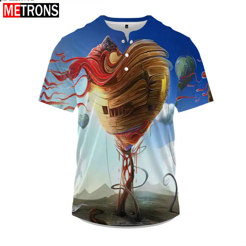 Men's Button T-shirt Retro Abstract Design Pattern Color Printing Loose Plus Size Street Short Sleeve Top Summer Breathable Top
Men's Button T-shirt Retro Abstract Design Pattern Color Printing Loose Plus Size Street Short Sleeve Top Summer Breathable Top